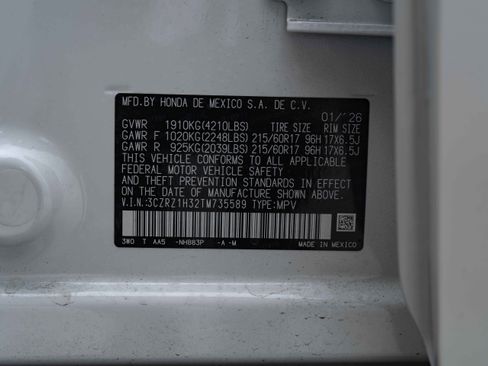 Used 2026 Honda HR-V LX image 45