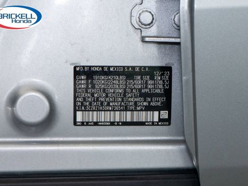 Certified 2024 Honda HR-V LX image 34