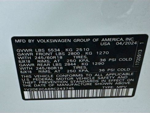Used 2024 Volkswagen Atlas Cross Sport SE FWD image 41