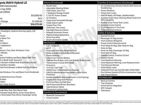 Used 2025 Toyota RAV4 LE AWD/4WD image 28