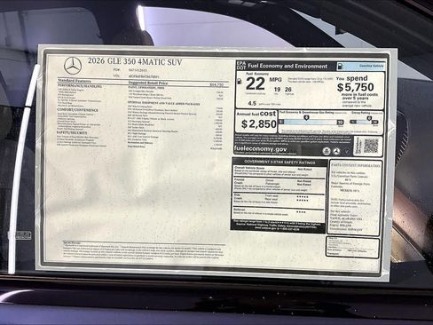 New 2026 Mercedes-Benz GLE 350 4MATIC image 18