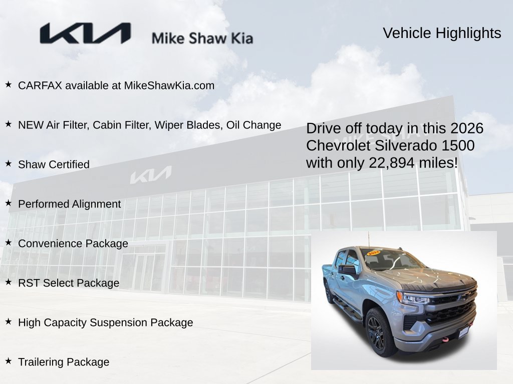 Used 2026 Chevrolet Silverado 1500 RST w/ RST Select Package RWD image 9