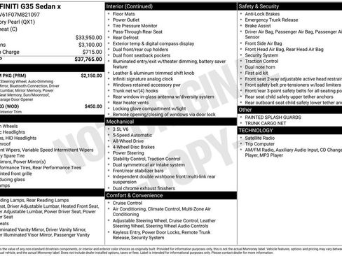 Used 2007 INFINITI G35 x Sedan w/ Premium Pkg image 4