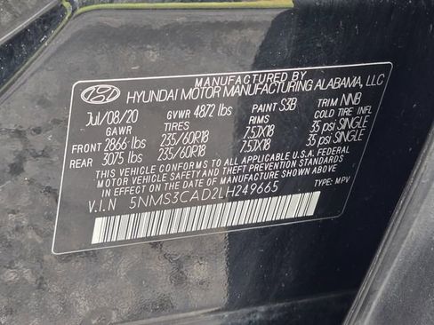 Used 2020 Hyundai Santa Fe SEL w/ Convenience Package image 35