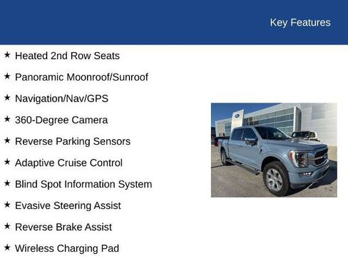 Certified 2023 Ford F150 Platinum w/ Equipment Group 701A High image 6