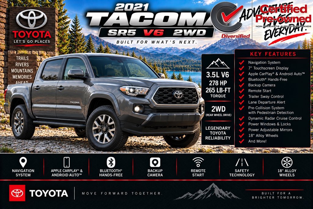 Used 2021 Toyota Tacoma SR5 RWD image 2