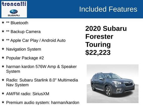 Used 2020 Subaru Forester Touring w/ Popular Package #2 image 3