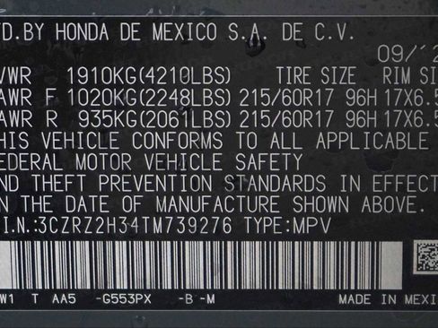 New 2026 Honda HR-V LX image 21
