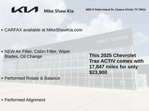Used 2025 Chevrolet Trax ACTIV w/ Sunroof Package FWD image 3