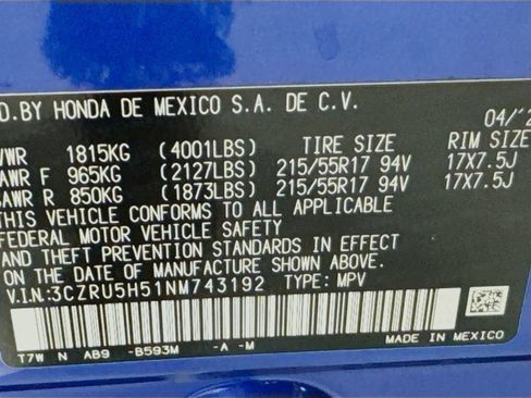 Used 2022 Honda HR-V EX image 42