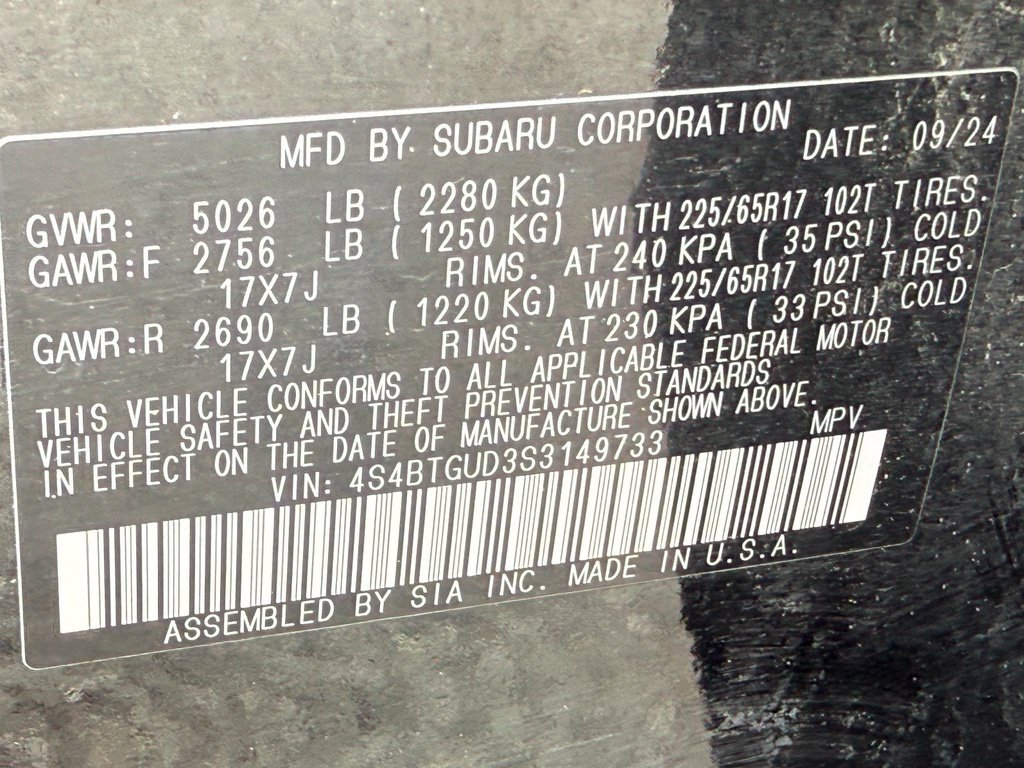 Used 2025 Subaru Outback Wilderness AWD/4WD image 44