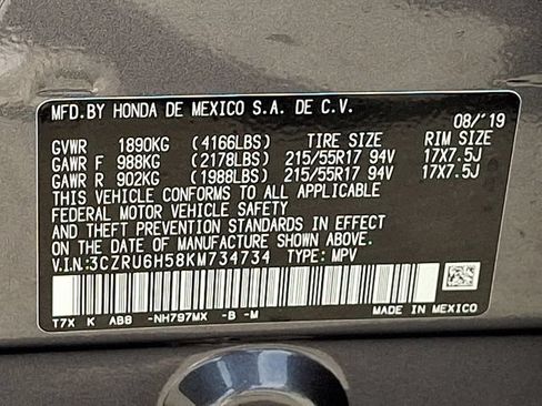 Certified 2019 Honda HR-V EX image 23