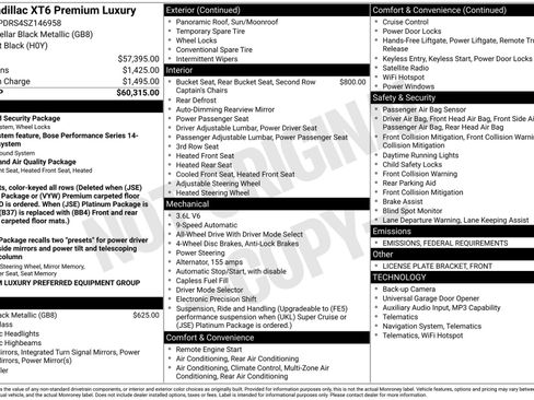 New 2025 Cadillac XT6 Premium Luxury image 38