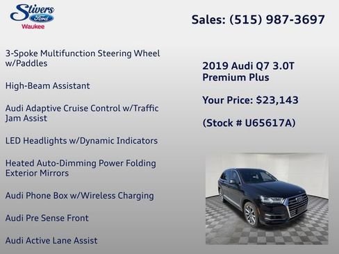 Used 2019 Audi Q7 3.0T Premium Plus w/ Premium Plus Package AWD/4WD image 28