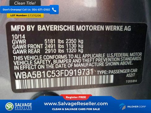 Used 2015 BMW 535i Sedan RWD image 16
