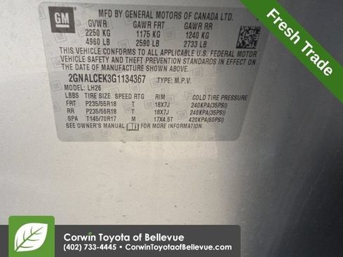 Used 2016 Chevrolet Equinox LT w/ Convenience Package FWD image 12