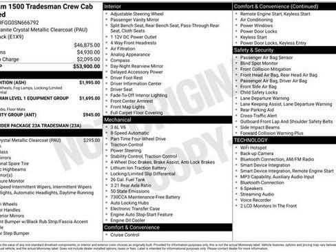 Used 2025 RAM 1500 Tradesman w/ Night Edition AWD/4WD image 20