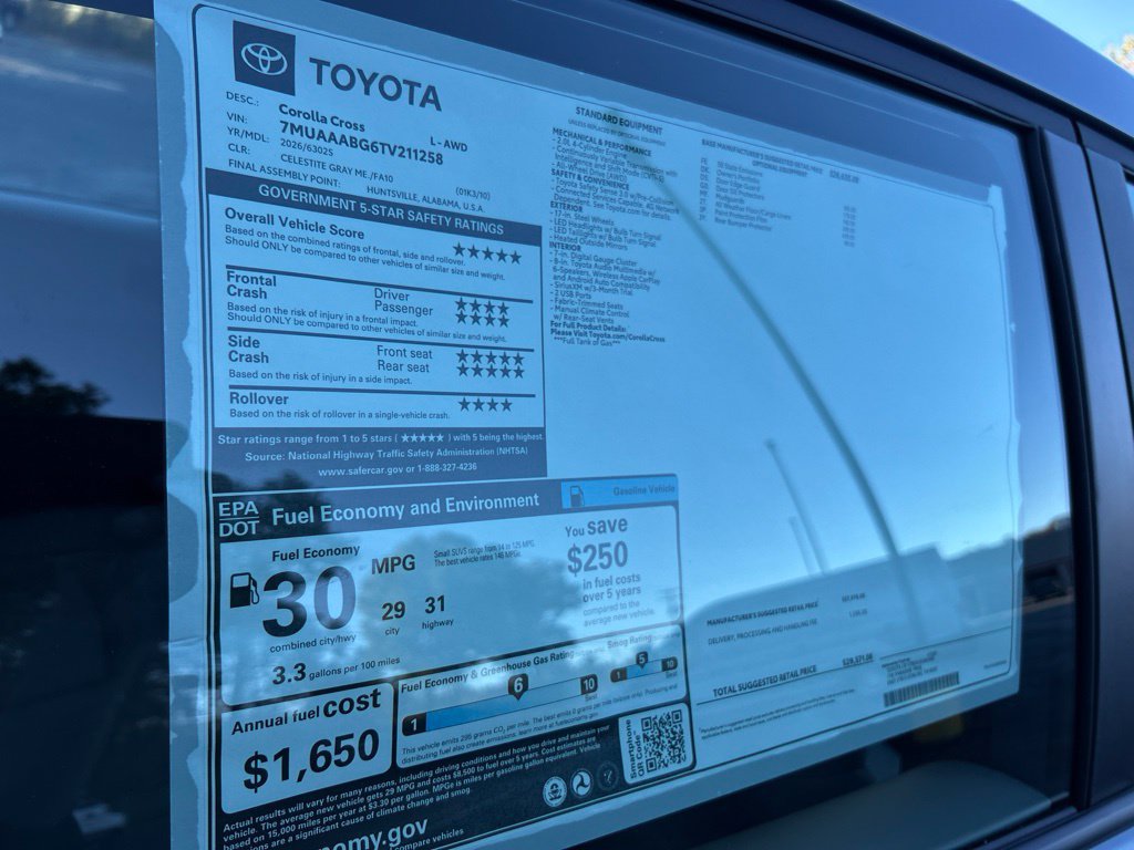 New 2026 Toyota Corolla Cross L AWD/4WD image 30