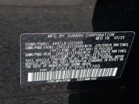 Certified 2023 Subaru Forester Sport w/ Popular Package #3 AWD/4WD image 28