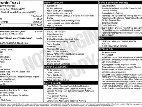 Used 2024 Chevrolet Trax LS w/ Driver Confidence Package FWD image 17