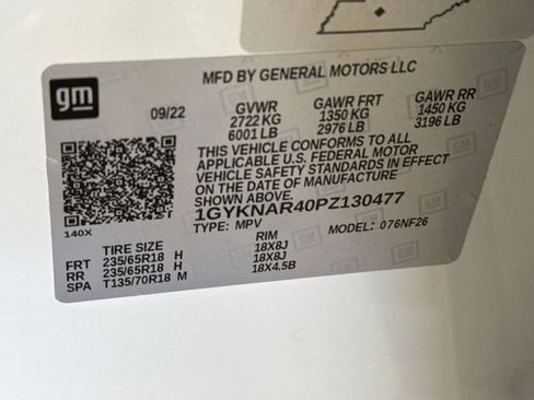 Used 2023 Cadillac XT5 Luxury w/ LPO, Floor Liner Package image 22