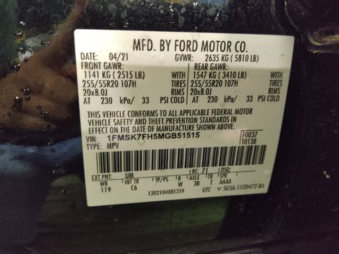 Used 2021 Ford Explorer Limited w/ Equipment Group 301A image 33