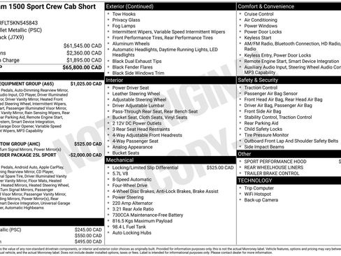 Used 2019 RAM 1500 Sport w/ Level 2 Equipment Group image 3