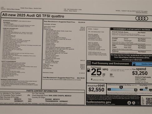 New 2025 Audi Q5 Prestige image 32
