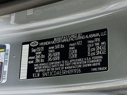 Certified 2024 Hyundai Santa Cruz SEL w/ Activity Package image 32