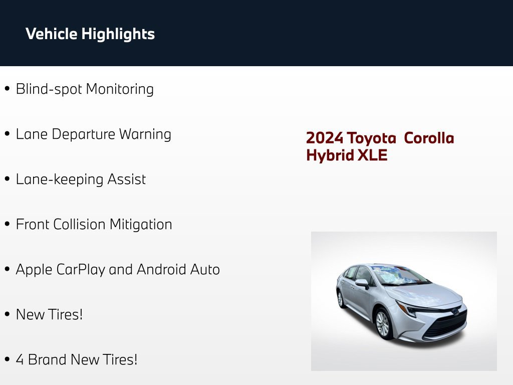 Used 2024 Toyota Corolla XLE FWD image 70
