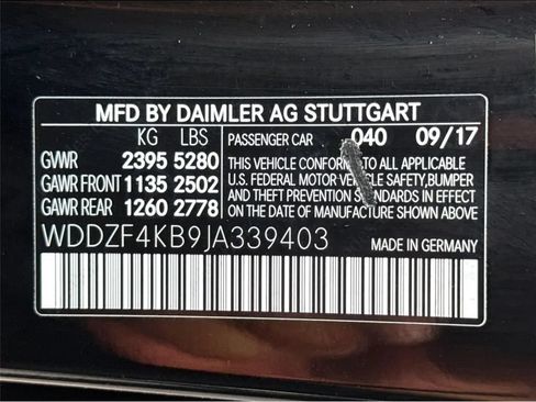 Used 2018 Mercedes-Benz E 300 4MATIC w/ Premium 1 Package image 10