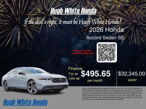 New 2026 Honda Accord SE image 7