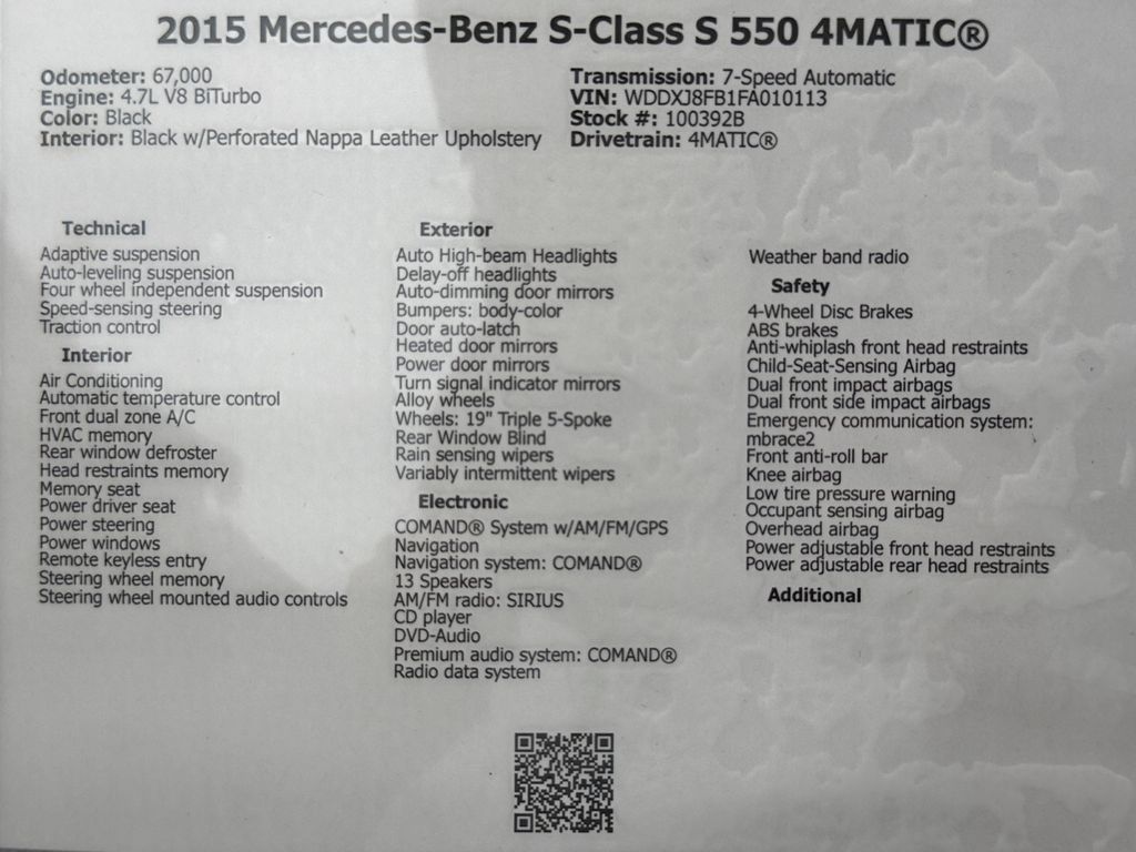 Used 2015 Mercedes-Benz S 550 4MATIC Coupe image 49
