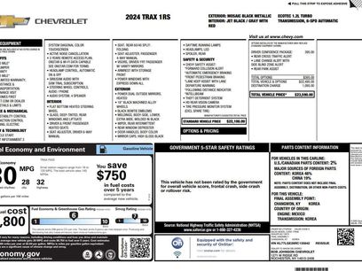Used 2024 Chevrolet Trax RS w/ Driver Confidence Package