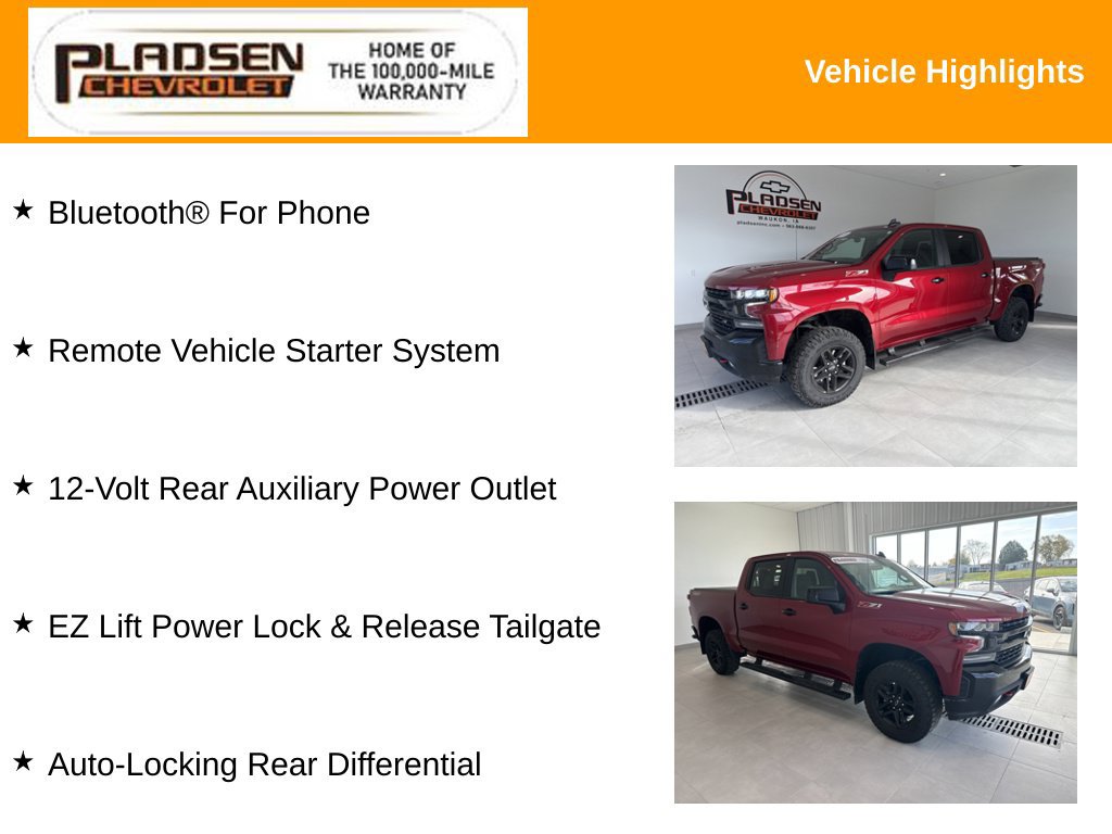 Used 2021 Chevrolet Silverado 1500 LT Trail Boss AWD/4WD image 25