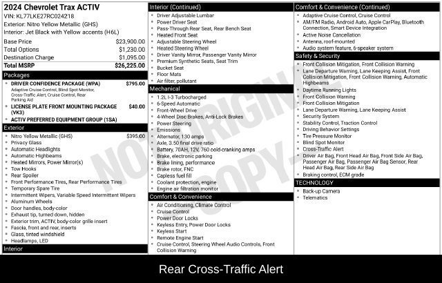 Used 2024 Chevrolet Trax ACTIV w/ Driver Confidence Package FWD image 9