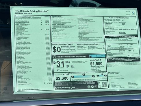 Used 2026 BMW 330i Sedan w/ Premium Package RWD image 28