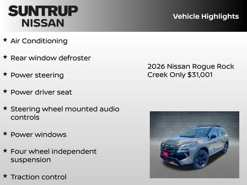 New 2026 Nissan Rogue Rock Creek image 8