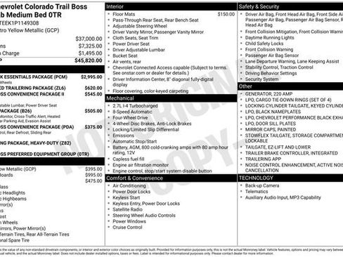 Used 2023 Chevrolet Colorado Trail Boss w/ LPO, Dark Essentials Package AWD/4WD image 29