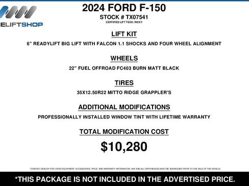 Used 2024 Ford F150 XLT w/ Equipment Group 302A MID image 2