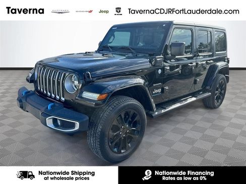 Certified 2023 Jeep Wrangler Unlimited Sahara w/ Cold Weather Group AWD/4WD image 1