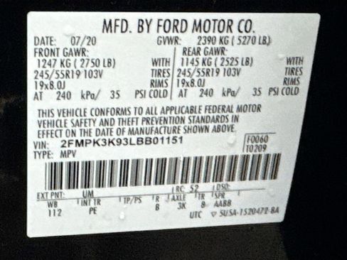 Used 2020 Ford Edge Titanium w/ Equipment Group 301A FWD image 37