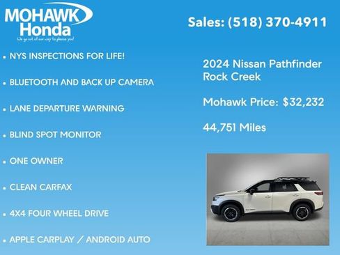 Used 2024 Nissan Pathfinder Rock Creek AWD/4WD image 7