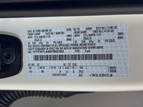 New 2025 Ford F150 Platinum w/ Equipment Group 702A High AWD/4WD image 34