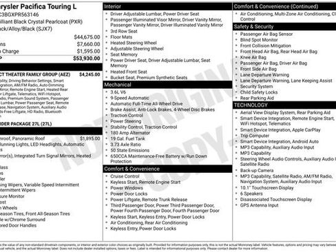 Used 2023 Chrysler Pacifica Touring-L w/ Uconnect Theater Family Group AWD/4WD image 2