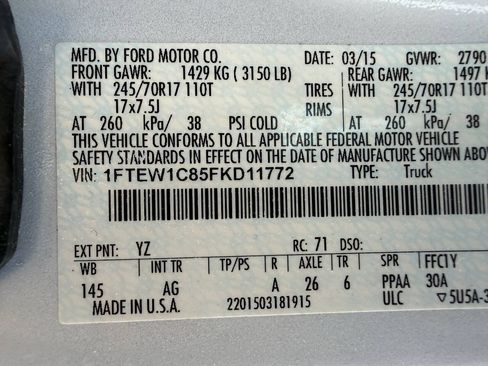 Used 2015 Ford F150 XL w/ XL Power Equipment Group RWD image 33