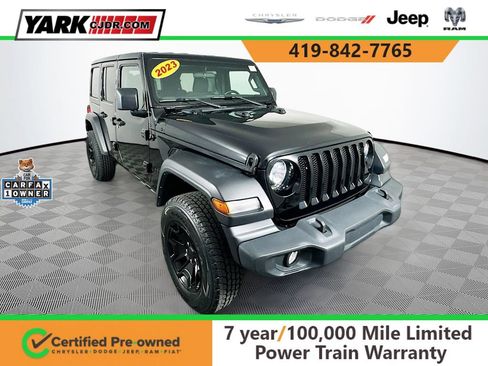 Certified 2023 Jeep Wrangler Unlimited Sport AWD/4WD image 1