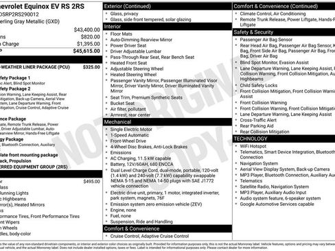 Certified 2024 Chevrolet Equinox EV RS FWD image 5