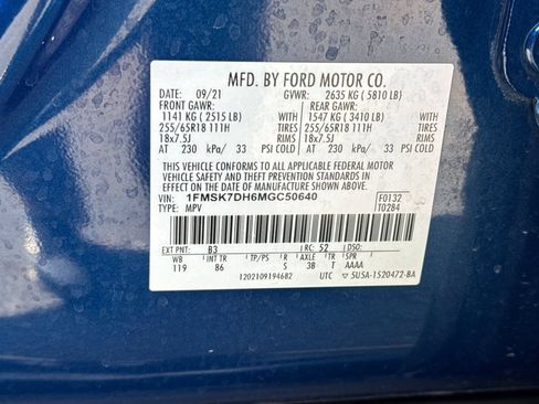 Certified 2021 Ford Explorer XLT RWD image 30