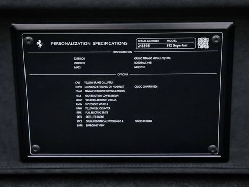 Certified 2020 Ferrari 812 Superfast image 52